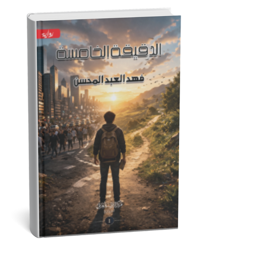 غلاف كتاب الدقيقة الخامسة الجزء الأول للمؤلف فهد العبد المحسن إصدار 2026