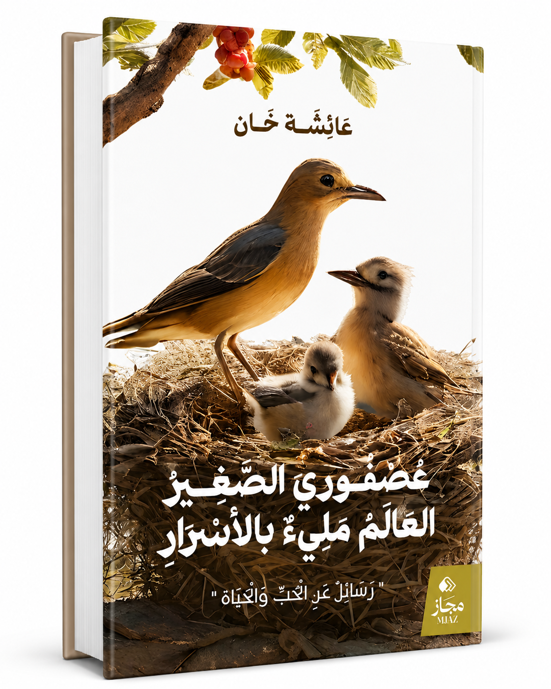 غلاف كتاب عصفوري الصغير العالم مليء بالأسرار للكاتبة عائشة خان إصدار 2026 عن مجاز للنشر والتوزيع - كتب التربية والأسرة في الإمارات