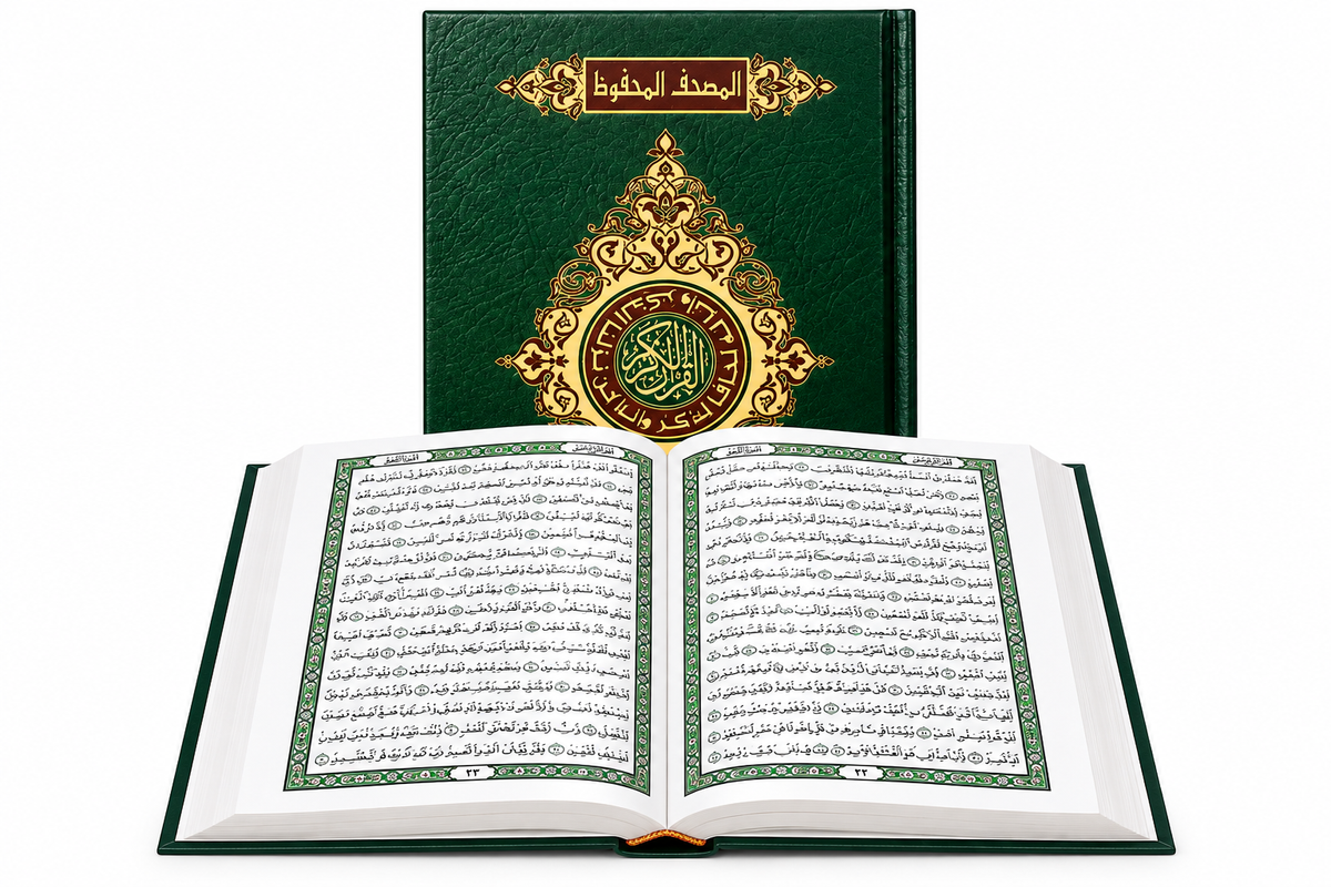 المصحف المحفوظ بورق مبتكر مقاوم للماء مقاس 17×24 سم – القرآن الكريم بطباعة واضحة – شراء مصحف في الإمارات