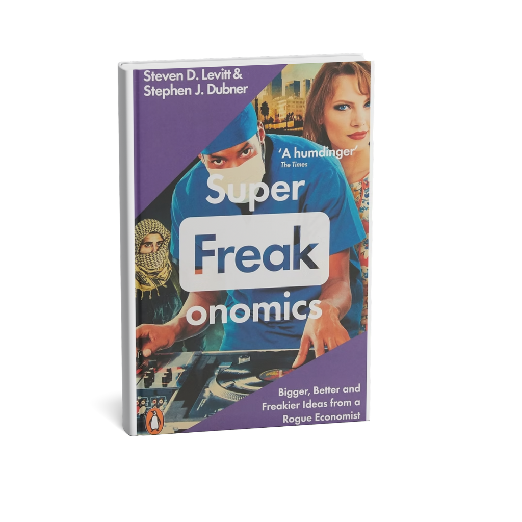 Superfreakonomics book by Steven D Levitt and Stephen J Dubner Penguin edition economics bestseller UAE