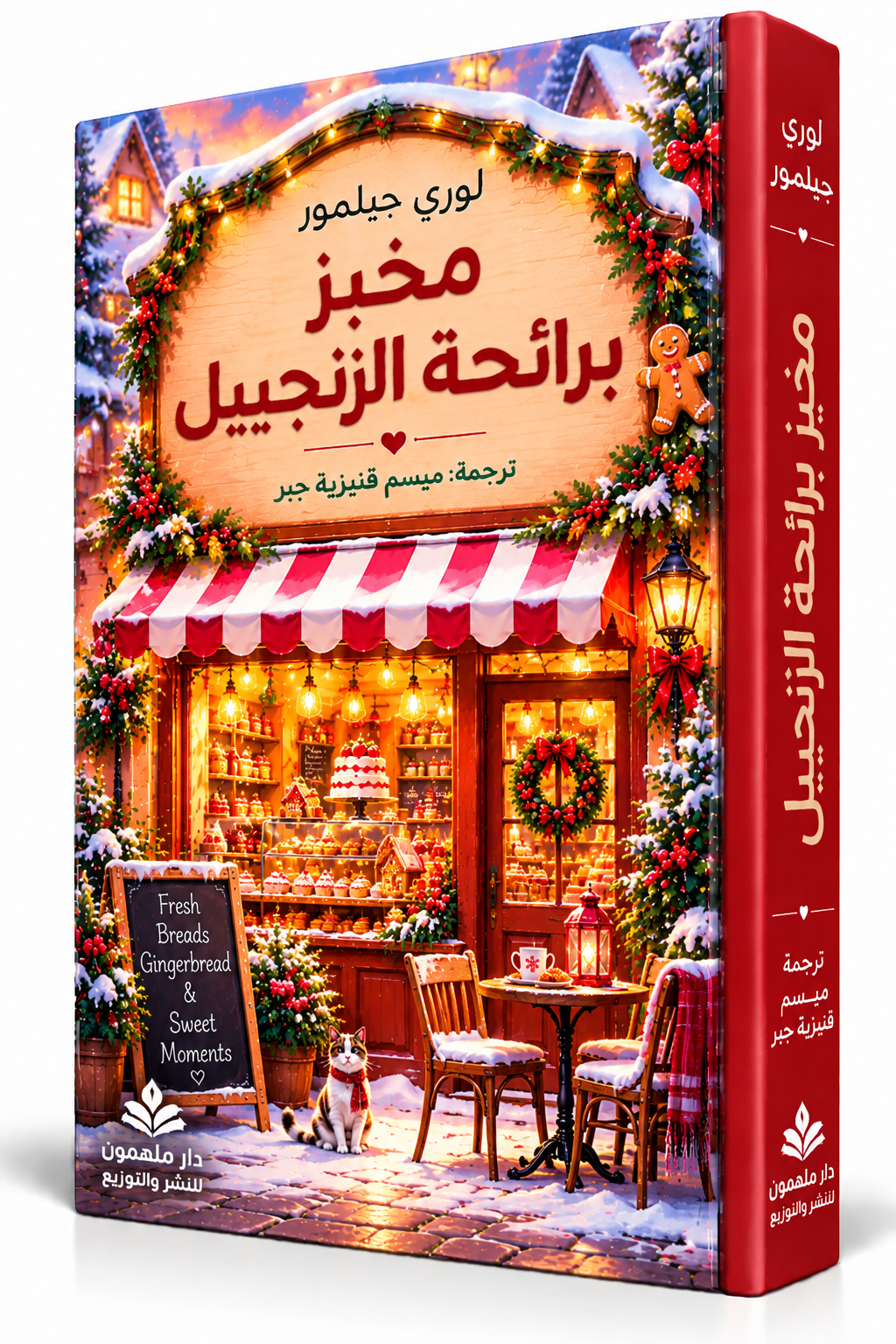 غلاف رواية مخبز برائحة الزنجبيل للكاتبة لوري جيلمور Laurie Gilmore – سلسلة دريم هاربر الجزء الرابع – دار ملهمون للنشر والتوزيع 2026 – رواية رومانسية مترجمة في الإمارات