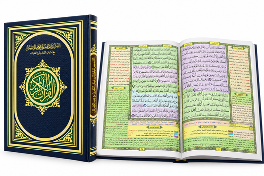 مصحف الحافظ المتقن الحجم العادي 24×17 سم مع التقسيم الموضوعي وأسباب النزول وشرح مفردات القرآن الكريم – الإمارات
