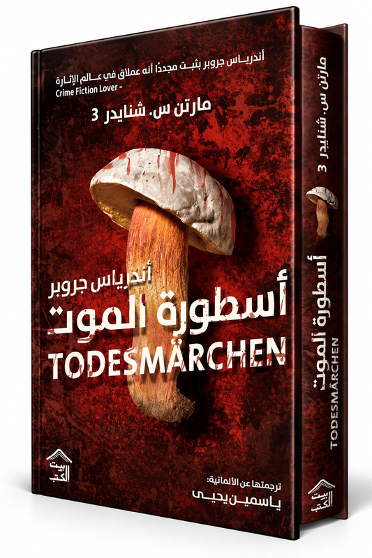 غلاف رواية أسطورة الموت للكاتب مارتن س. شنايدر – دار بيت الكتب 2026 – رواية جريمة وغموض وإثارة نفسية في الإمارات